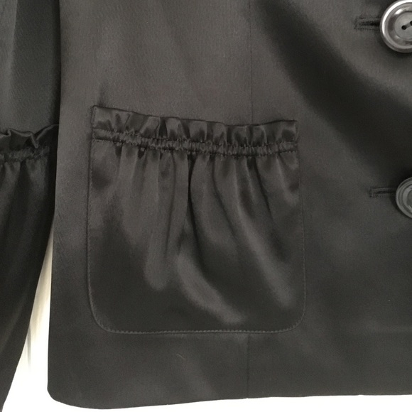 Stunning Satin Blouse -Jacket  W by Worth Size 8 - Like New - Picture 2 of 4